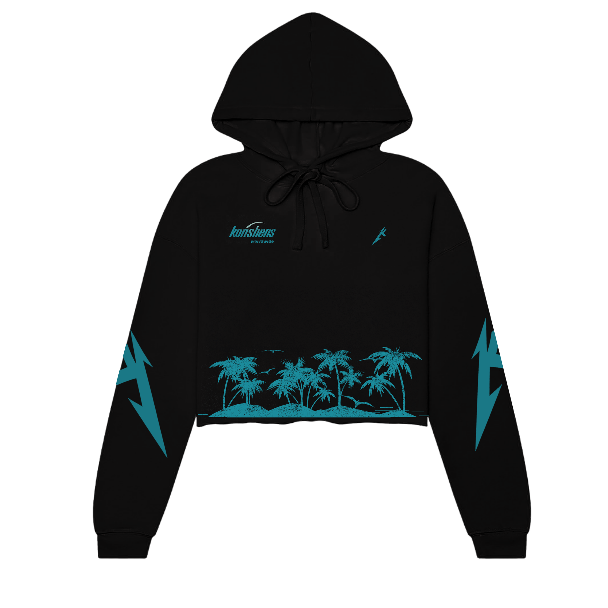Konshens - Worldwide Crop Hoodie